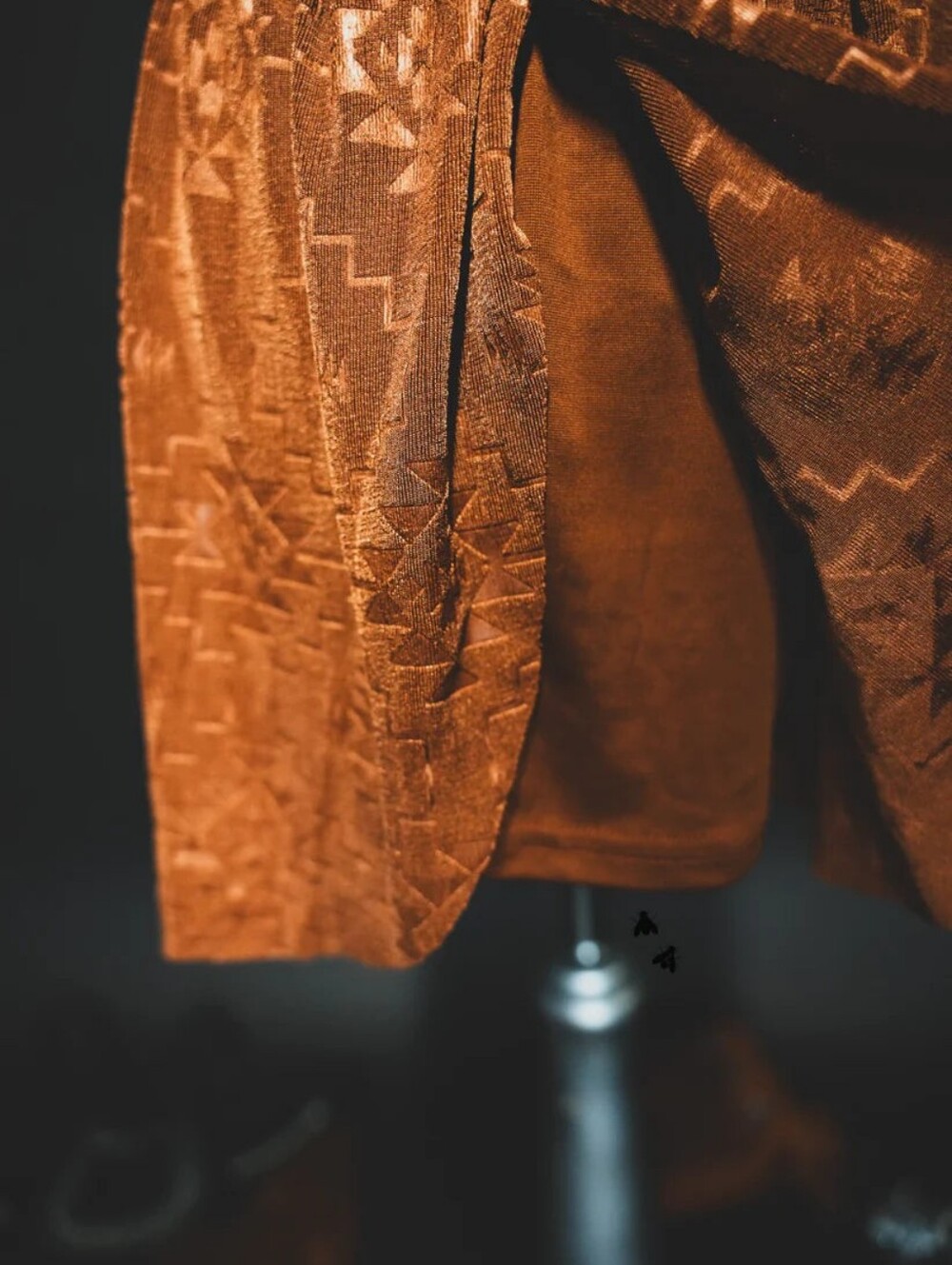 Aztec Rust Brown Layered Shorts - Picture 2 of 5